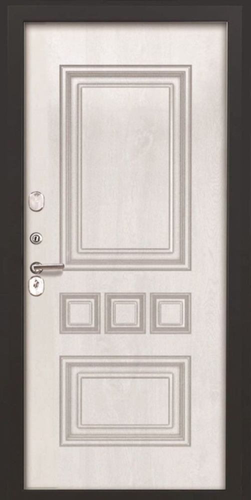 Входная дверь ДвериПРО L Термо фл-608 винорит white DPRO193116 внутренняя сторона