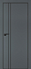 Межкомнатная дверь P-20  черный молдинг PET,  кромка ABS черная c 4-х ст. Графит матовый